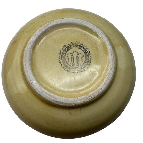 Artisan Garlic Grater Zester Rasper Plate Dish Ceramica Andaluza Rupi Spain 4.5" - Picture 6 of 8